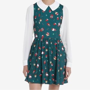 Hello Kitty And Friends Holiday Collar Dress Hot Topic Christmas Sanrio